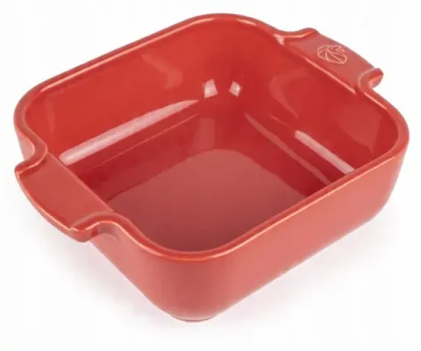 Peugeot APPOLIA 18 cm červená / Miska na zapekanie / štvorcová / žiaruvzdorná (PG-61173)