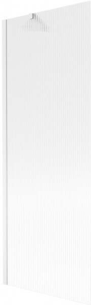 MEXEN/S - Next vaňová zástena FIX 70 x 150, prúžky, biela 895-070-000-00-09-20