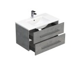 Kúpeľňová skrinka s umývadlom SAT Cube Way 80x53x46 cm betón mat CUBE46802BEMOD CUBE46802BEMOD