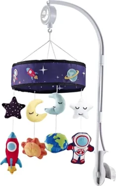 CHIPOLINO Hudobný závesný kolotoč Space