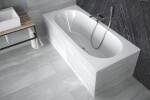 BESCO - Obdĺžniková vaňa VITAE SLIM - Nožičky k vani - Bez nožičiek, Rozmer vane - 150 × 75 cm VANVITAE150SLIM