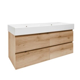 Kúpeľňová skrinka s umývadlom SAT B-Way 119x50x45 cm dub mat BWAY2120OAKU2B BWAY2120OAKU2B