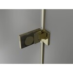 MEXEN/S - Lunar-F L sprchový kút skladacie dvere ľavá 100 x 90, transparent, zlato 836L-100-090-50-00-L