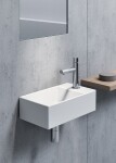 GSI - KUBE X keramické umývadlo 40x23cm, pravé/ľavé, biela ExtraGlaze 9484111