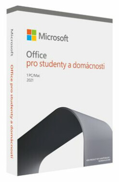 Microsoft Office 2021 pre domácnosti a študentov CZ / PC amp; Mac / 64 bit / Bez média / Krabicová licencia (79G-05380)