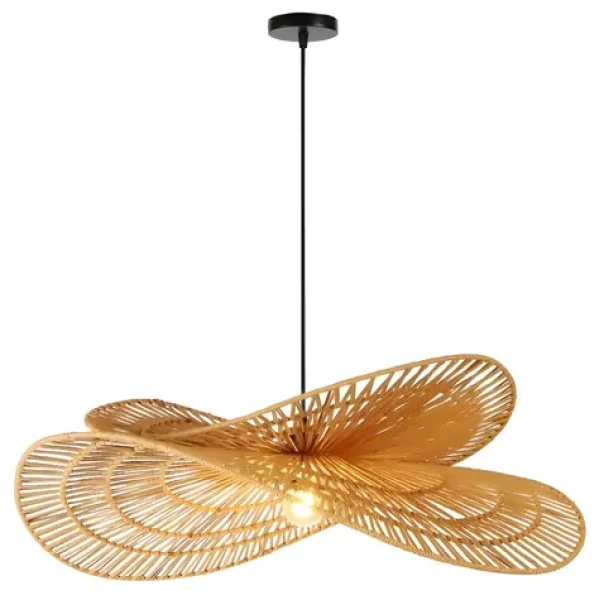 Immax BOHO MARIPOSA / Závesné svietidlo / D80 cm / E27 / prírodná juta (08266L)