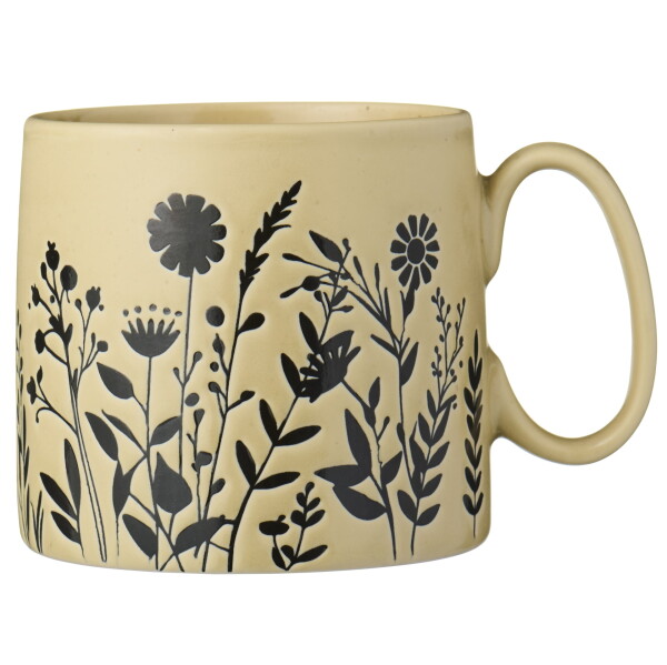Ib Laursen Kameninový hrnček Wheat Straw flower silhouettes 300 ml