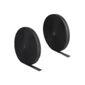 DeLock Vysoko spoľahlivý pásik na suchý zips čierna / 25 mx 25 mm (20853)