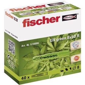 Fischer UX GREEN 8 x 50 R univerzálna hmoždinka 50 mm 8 mm 518886 40 ks; 518886
