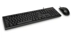 Inter-tech KM-3149R čierna / Klávesnica + myš / USB / RU/US (88884091)