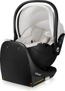 Lionelo Moxie i-Size Beige Sand / Autosedačka so základňou / 40-87 cm / do 13 kg / ISOFIX (LO-MOXIE I-SIZE SET BEIGE SAND)