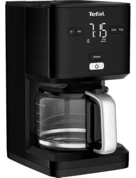 TEFAL CM600810 čierna / Kávovar na prekvapkávanú kávu / 1,25 l / Aróma / Anti-Drip / časovač 24h