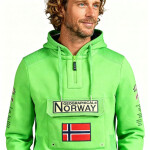 Geografická mikina Nórsko Gymclass 054 Pop M WW4181H/GN-Flashy green pánska L