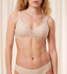 Dámska podprsenka Body Make-Up Illusion Lace WP - BROWN - TRIUMPH BROWN - TRIUMPH BROWN 90B