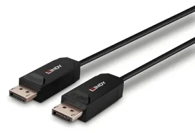 Lindy Fibre Optic Hybrid DisplayPort 2.0 UHBR10 čierna / DisplayPort kábel / 50 m / 8K 60Hz / 24 Gbit / s (38525)