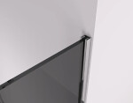 CERANO - Sprchová zástena Walk-in Crystal Ľ/P - 8 mm + polička/držiak na uteráky - bezvzperový systém - chróm, grafitové sklo - 150x200 CER-8050BD6869