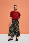 Culottes s tropickou potlačou XXL