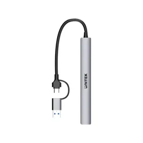 Unitek H1209AGY01 sivá / USB hub / USB-A / 7× USB-A / 5 Gbps / hliníkový (H1209AGY01)