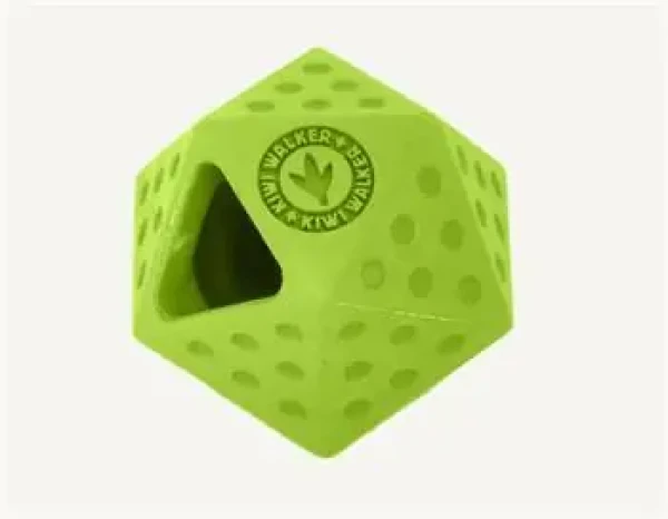 KIWI WALKER Gumová hračka ICOSABALL MAXI zelená / Hračka pre psov / 9 cm (RUB-254)