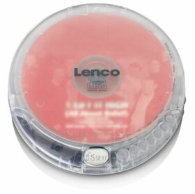 Lenco CD-012 transparentný / prenosný CD prehrávač / Audio-CD / 3.5 mm jack / CDamp;CD-Ramp;CD-RW (CD-012TR)