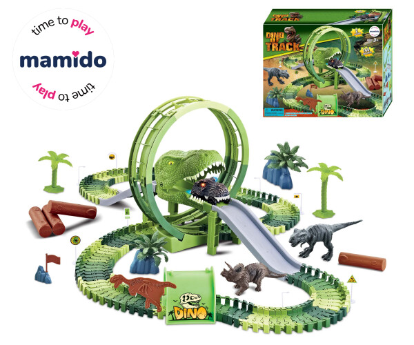 Mamido Mamido Dinosaurová pretekárska dráha s autíčkami a zvieratkami 96 dielov MT1518