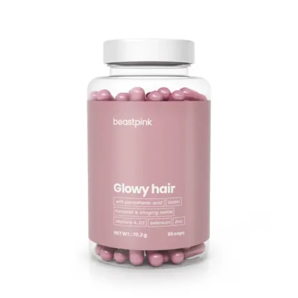 Glowy Hair - BeastPink (90 kaps.) (62836-1-90caps)