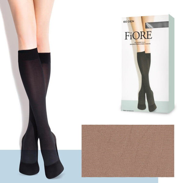 Dámske podkolienky Ula C 2101 masľou 60 DEN - Fiore UNI černá