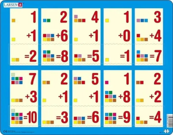 LARSEN Puzzle Sčítanie do desiatich