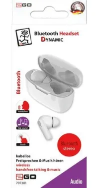 2GO TWS Dynamic biela / Bezdrôtové slúchadlá do uší / Bluetooth 5.0 / dotykové ovládanie / nabíjacie púzdro (797301)