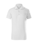 Pique Polo Voľné detské polo tričko biele 158 cm/12 let