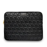 GUESS Quilted púzdro pre notebook 13 čierna / EKO koža (3700740471562)