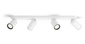 Philips Pongee biela / Bodové svietidlo / 4X GU10 / 5,5 W / bez zdroja / IP20 (SKL000277094)