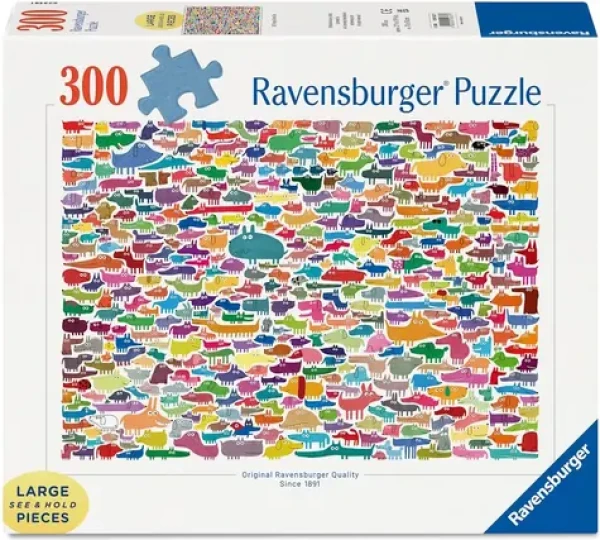 Ravensburger Puzzle 387 psov 1 mačka XXL