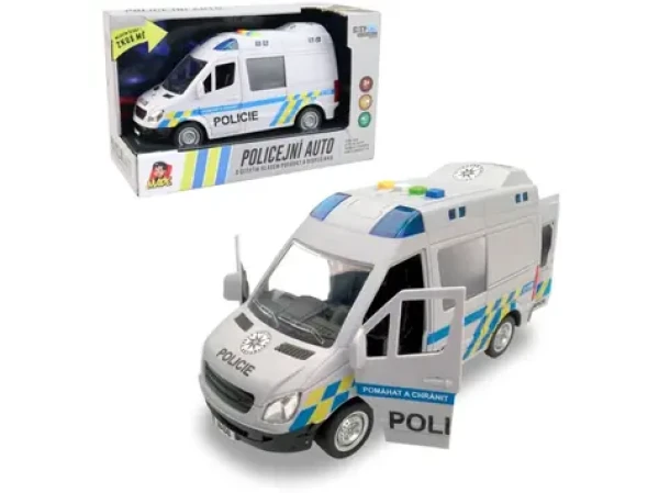 MaDe Auto policajná dodávka na zotrvačník s reálnym hlasom posádky