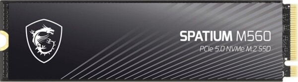 MSI Spatium M560 1TB M.2 2280 PCI-E x4 Gen5 NVMe (S78-440L0F0-P83)