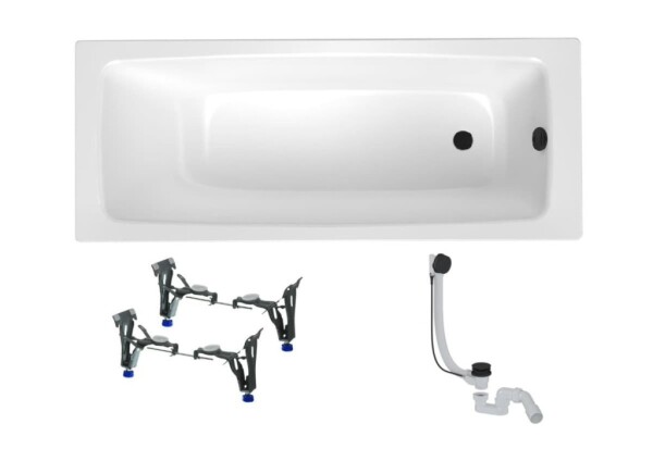 Obdĺžniková vaňa SAT Feel 150x70 cm smaltovaná oceľ ľavá aj pravá SATBVFEEL1506 SATBVFEEL1506
