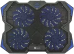 C-tech Zefyros (GCP-01B) chladiaca podložka čierna / casual gaming / 17.3" / modré podsvietenie / regulácia otáčok (GCP-01B)