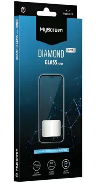 MyScreen Diamond Glass Edge Lite FG Motorola Moto G55 čierna / Ochranné sklo / Full Glue / 9H / 0,33 mm (MD9628 DGLFG)