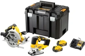 DeWalt DCK2012P2T-QW / Aku set náradie / kotúčová píla priamočiara píla / 18V / 2x 5Ah / kufor (DCK2012P2T-QW)