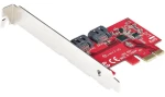 StarTech PCIe SATA III radič 2- Port červený / Radič / 2x SATA III / ASMedia ASM1161 (2P6G-PCIE-SATA-CARD)