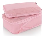 Cestovne organizery Heys Ecotex Compression Packing Cube 4 Pc Set Pink Sand