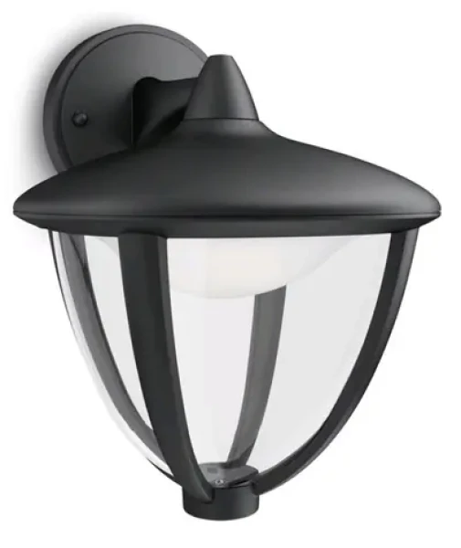 Philips Robin vonkajšie nástenné LED svietidlo 4,5W / 430lm / 2700K / IP44 / čierne / dopredaj (SKL000192191)