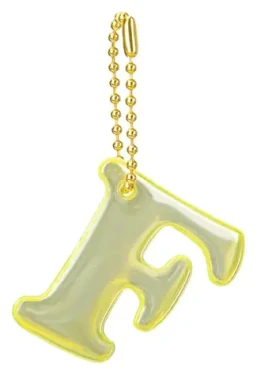 BAAGL Reflexný prívesok písmeno F / Prívesok / reflexný materiál