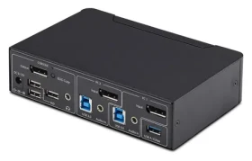 StarTech 2-portový DisplayPort / KVM prepínač / 4K 60Hz / USB 3.0 / EDID Management (P2AD122-KVM-SWITCH)