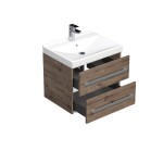 Kúpeľňová skrinka s umývadlom SAT Cube Way 60x53x46 cm dub Wellington mat CUBE46602DWVER CUBE46602DWVER