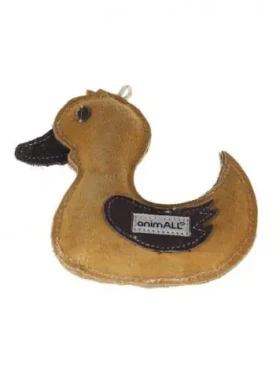 AnimALL Hračka Kačica koža natural 16,5x16,5 cm (110302)