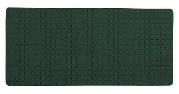 MSV QUADRO Premium protišmyková podložka do vane tmavo zelená / SBS kaučuk / 36 x 76 cm