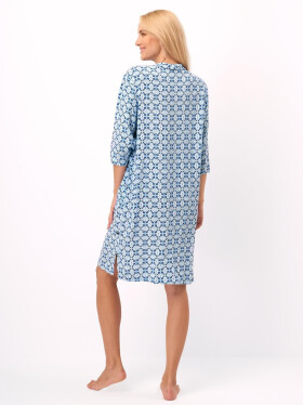 Košeľa Key LND 721 B25 Viskóza 3/4 S-XL bez gombíkov modrá M