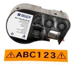 BRADY páska M410/BMP41/M510/BMP51/BMP53/M511 čierno-oranžová / Páska do popisovača káblov / vinylová / 2,54 cm (M4C-1000-595-OR-BK)