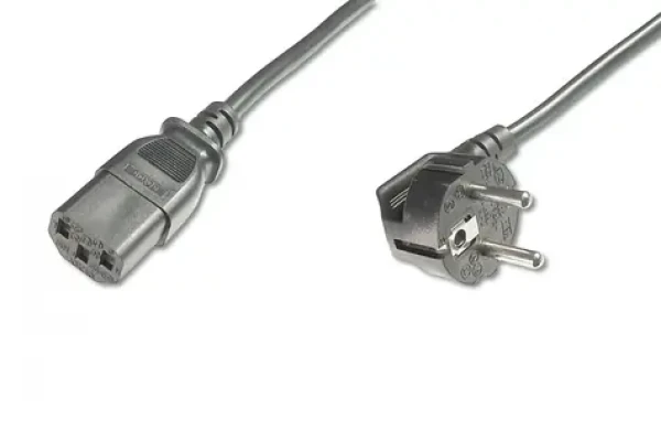 Digitus / Napájací kábel / CEE7/7 - IEC C13 / 2,5 m / čierna (AK-440100-025-S)